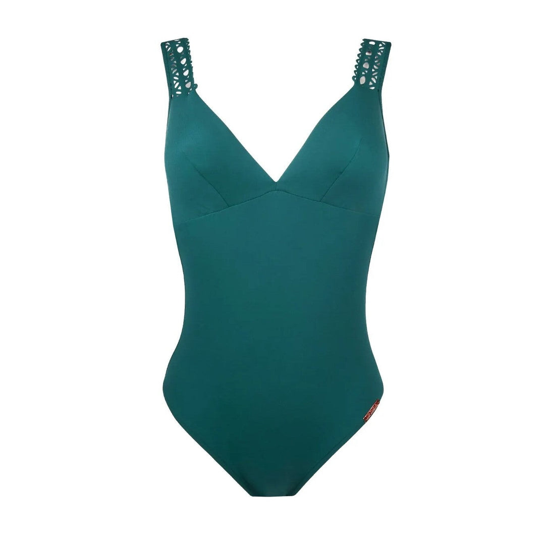 Lise Charmel - Ajourage Couture Non Wire Plunge Swimsuit Pacifique Couture Unwired Swimsuit Lise Charmel Swimwear 
