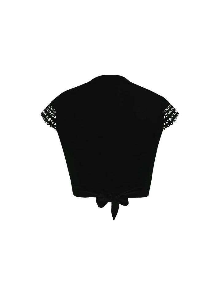 Lise Charmel - Ajourage Couture Cross-Over Wrap Noir Plunge Bikini Lise Charmel Swimwear 