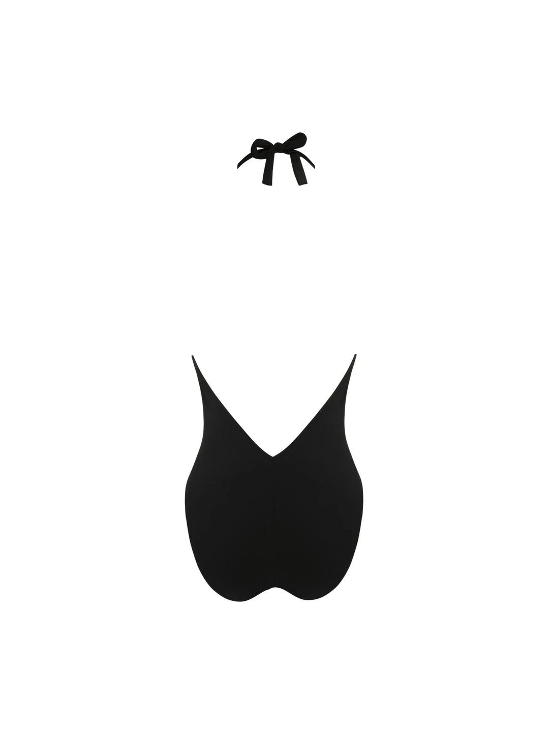 Lise Charmel - Sublime Drape N/W Seduction Halter Swimsuit Noir Plunge Swimsuit Lise Charmel Swimwear 