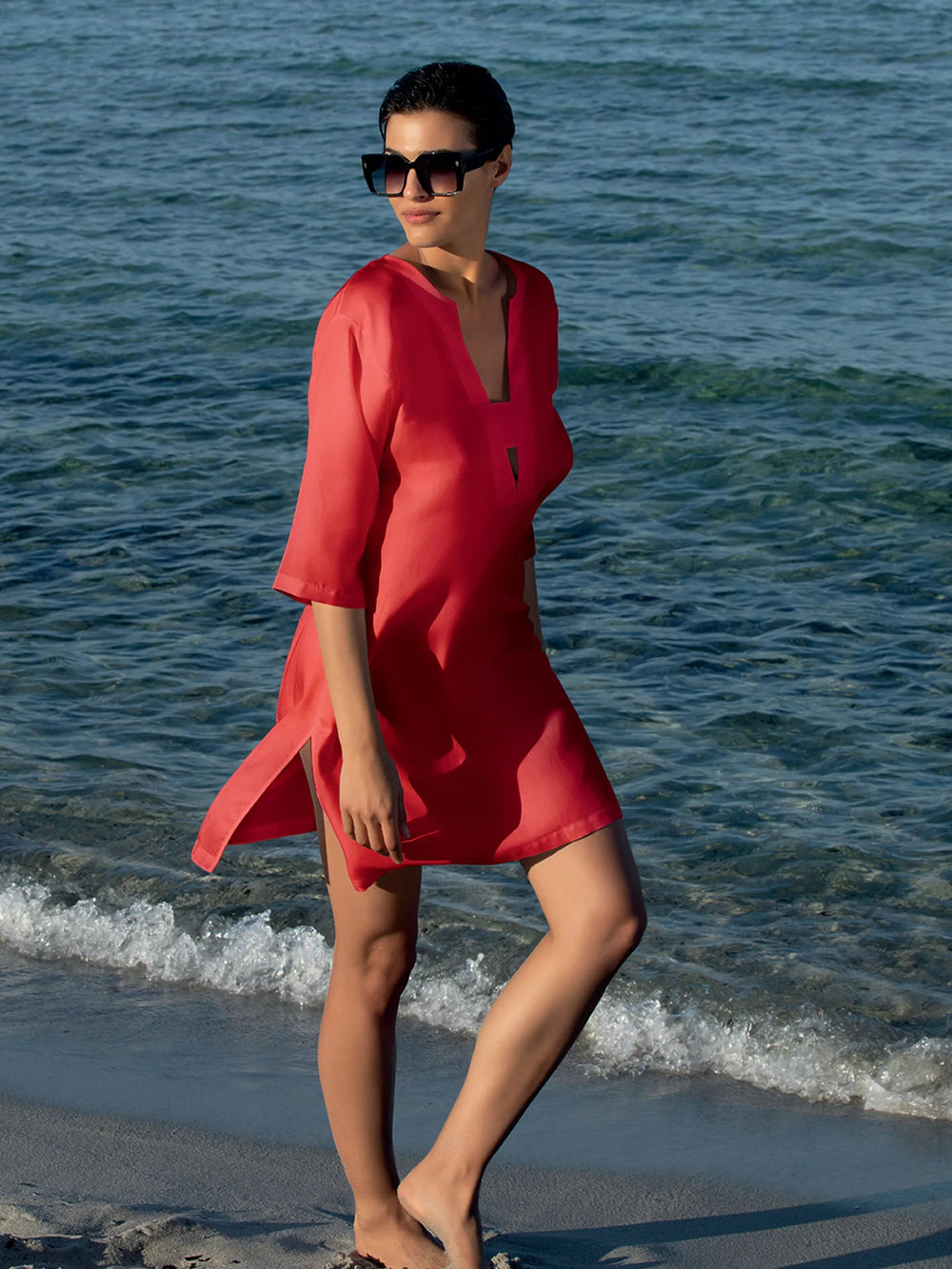 Lise Charmel - Beaute Pure Tunic Beach Cover-Up Grenadine Beaute Beach Dress Lise Charmel Swimwear 