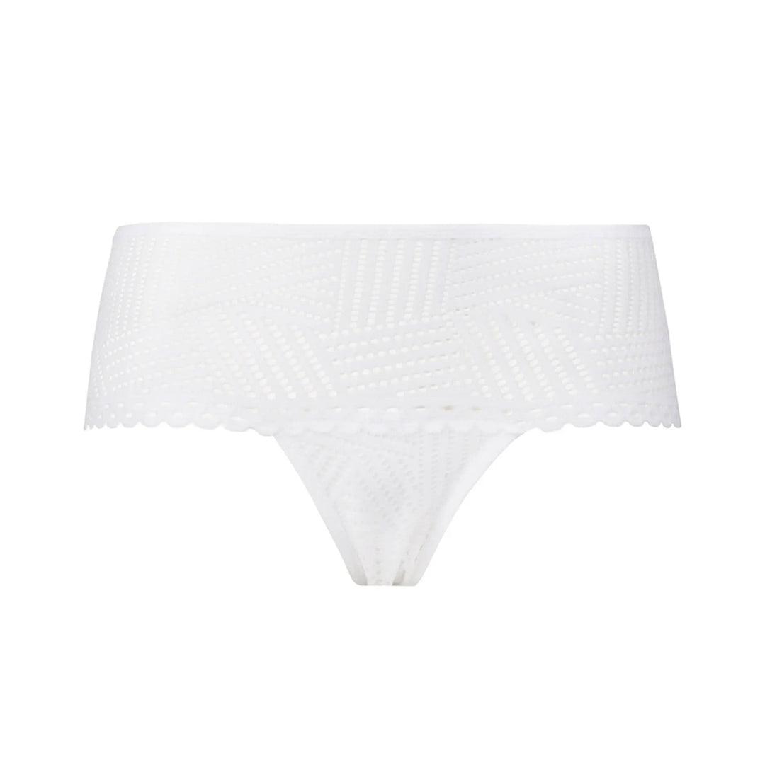 Antigel By Lise Charmel Tressage Graphic Boyshort - Tressage Blanc Shorty Antigel by Lise Charmel 