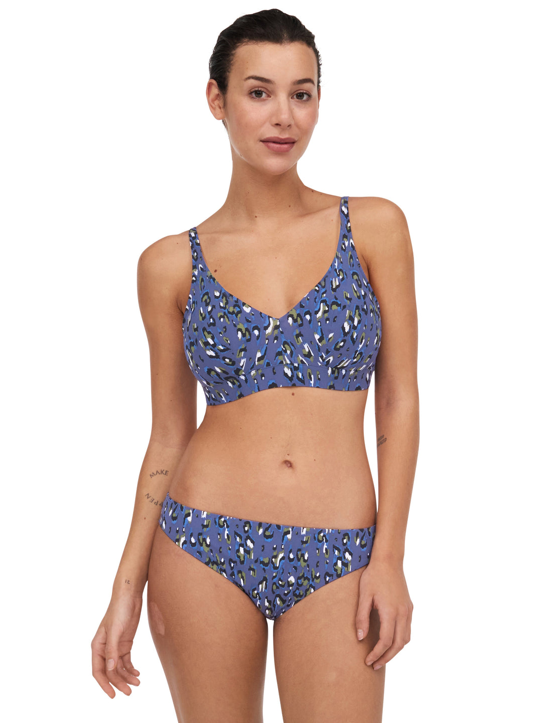 Chantelle Swimwear Eos Brief - Blue Leopard Bikini Brief Chantelle 