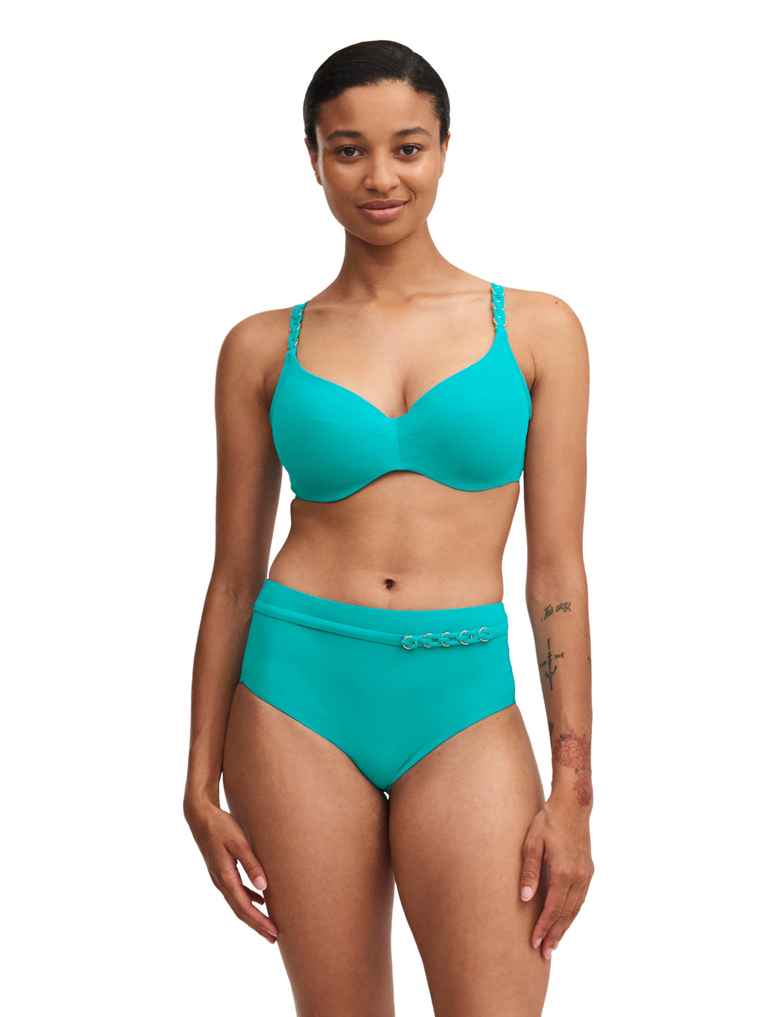 Chantelle Swimwear Emblem Full Bikini Brief - Lake Blue Full Bikini Brief Chantelle 